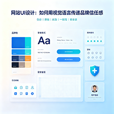 西区建站-网站UI设计：如何用视觉语言传递品牌信任感
